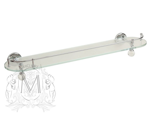 Полка со стеклом Migliore Amerida ML.AMR-60.420 CR хром